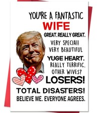 ACHICGIRL Wife Valentines Day Card for Her, Funny 8.0 x 5.3 inches, 205