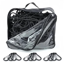 Cargo Net 4' x 6' Bungee Cargo Net for Pickup Truck Bed Stretches to 8'x12'