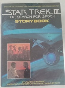 1984 Star Trek III:  The Search for Spock Storybook By Lawrence Weinberg NM