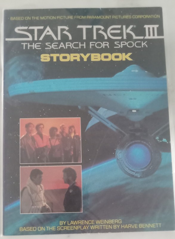 1984 Star Trek III:  The Search for Spock Storybook By Lawrence Weinberg NM