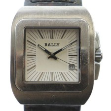 Bally BALLY L110-119 Watch Logo leather belt with calendar Siler color GY18 /MQ