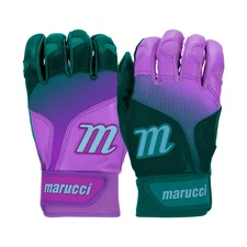 Marucci PWR Fade Adult Baseball/Softball Batting Gloves - Teal/Purple - XL