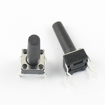 10Pcs   Tactile Tact Push Button Switch 4 Pin DIP 6x6x15mm High 15mm #nm