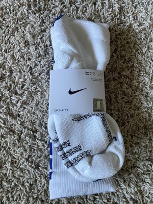 Nike NBA Authentic L Knee Socks White Blue Power Player Team
