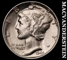 1944 Mercury Dime- Silver- Choice Gem Brilliant Uncirculated Luster #J3707