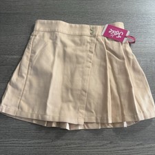 Justice Girls Youth Asymmetrical Pleated Skirt SIZE XL 16/18 Peach