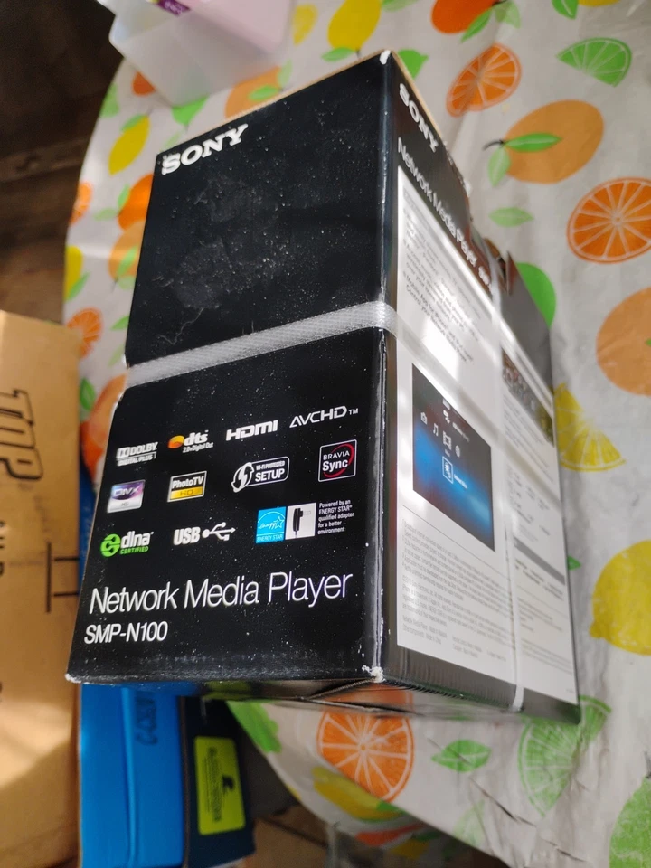 Sony SMP-N100 Network Media Player Wi-Fi W/ Remote and cable,Brand New,Not Open - Image 4 of 4