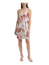 ELIZA J Womens Spaghetti Strap Above The Knee Formal Sheath Dress