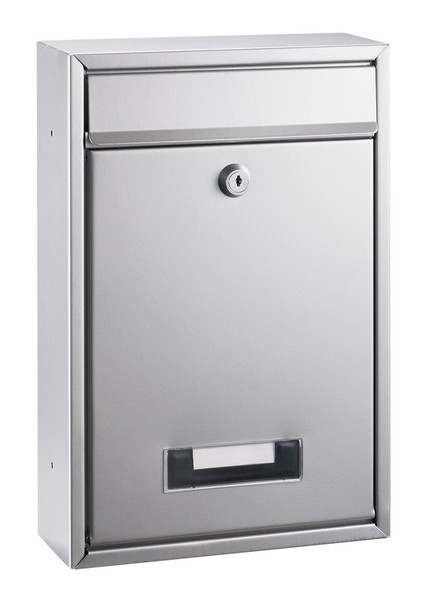 Alco-Albert 8602 Briefkasten, Silber Lackiert, Ca. 32 X 22 X 9 Cm 32 X 22 X 9 Cm-image