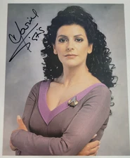 Star Trek TNG Marina Sirtis Deanna Troi Autographed 8x10 Photo Signed Auto