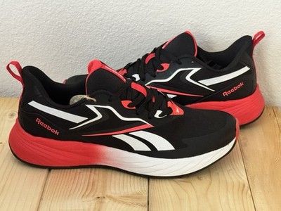 Reebok Running Sneakers Black Red White Lace Up Low Top Athletic Shoes size 12 