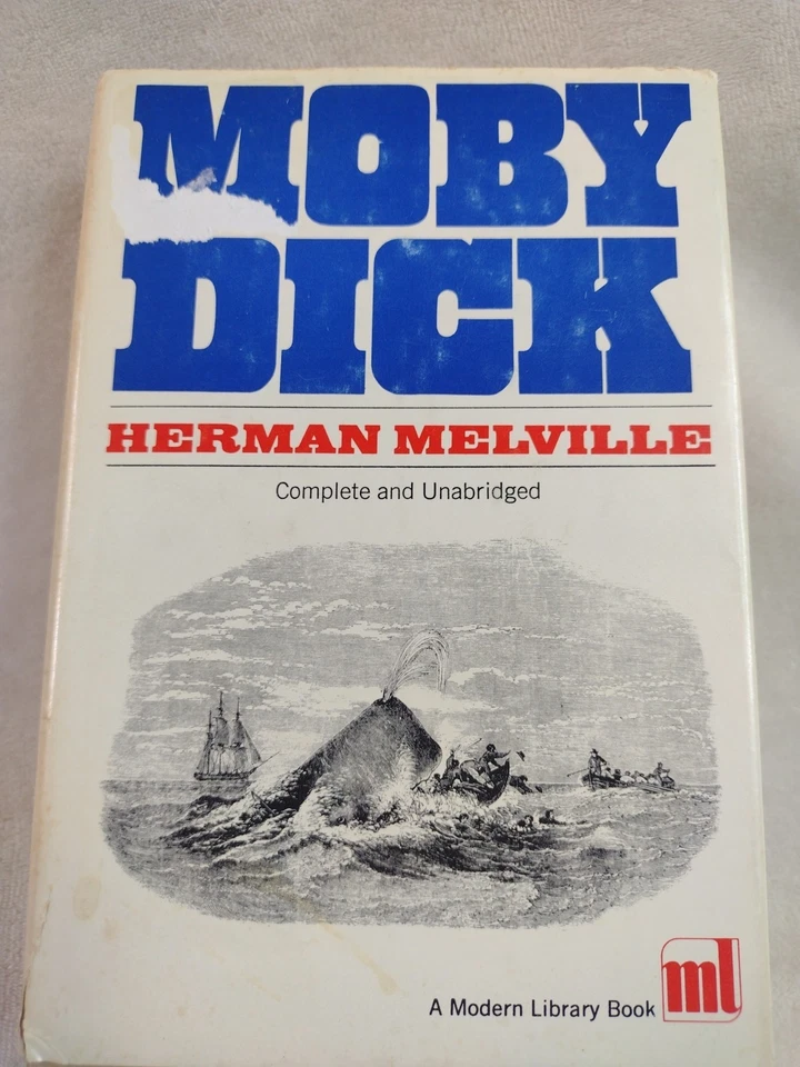 MOBY DICK Vintage Modern Library 119 (1950) Hardcover Melville, Herman Complete Foto 2 de 4
