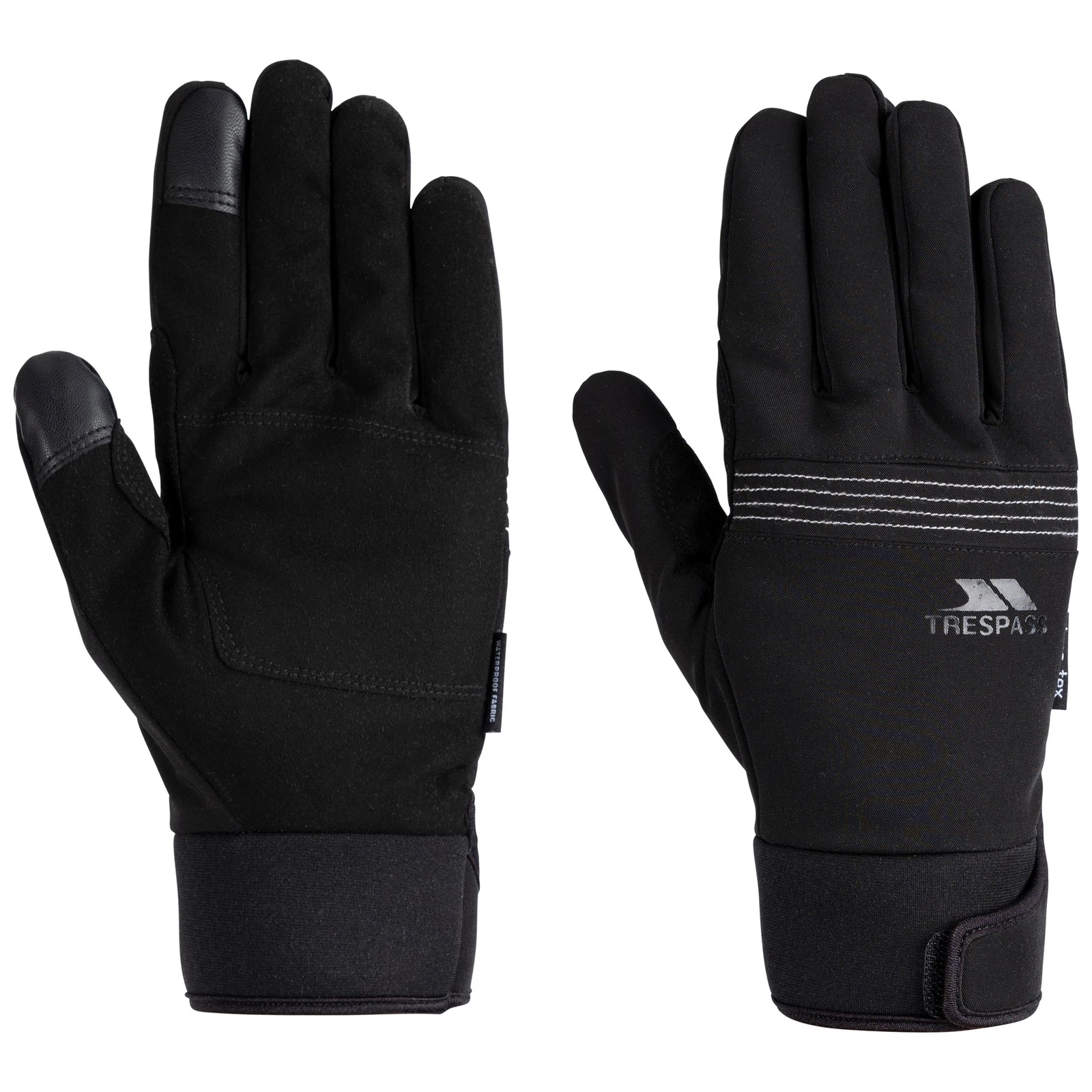 Trespass Mens Gloves Waterproof Tricot Lined Cruzado X