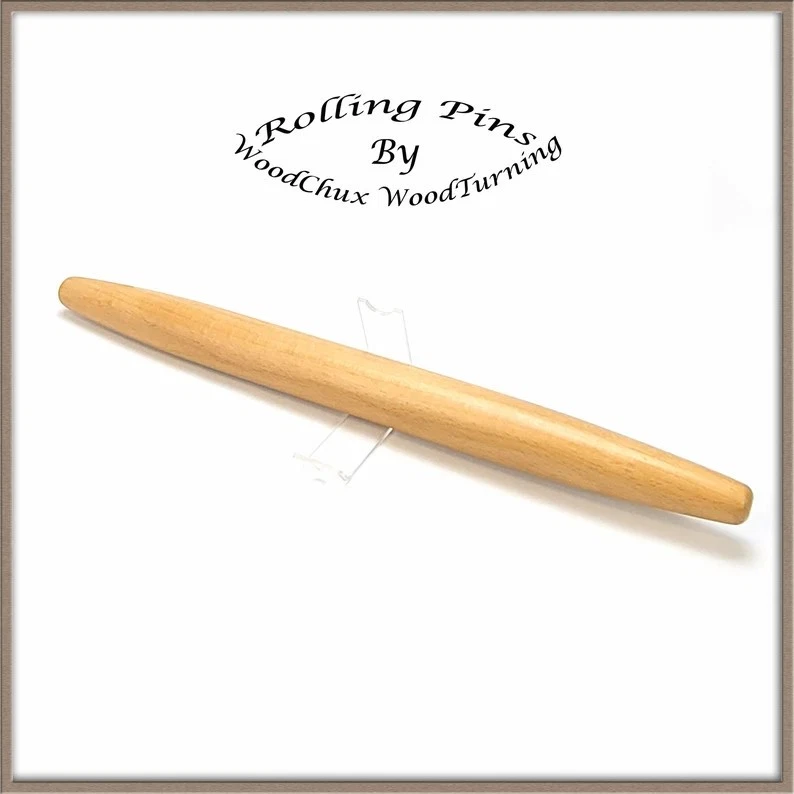 Handmade Maple Wood French Rolling Pin Laser Engravable One of a Kind