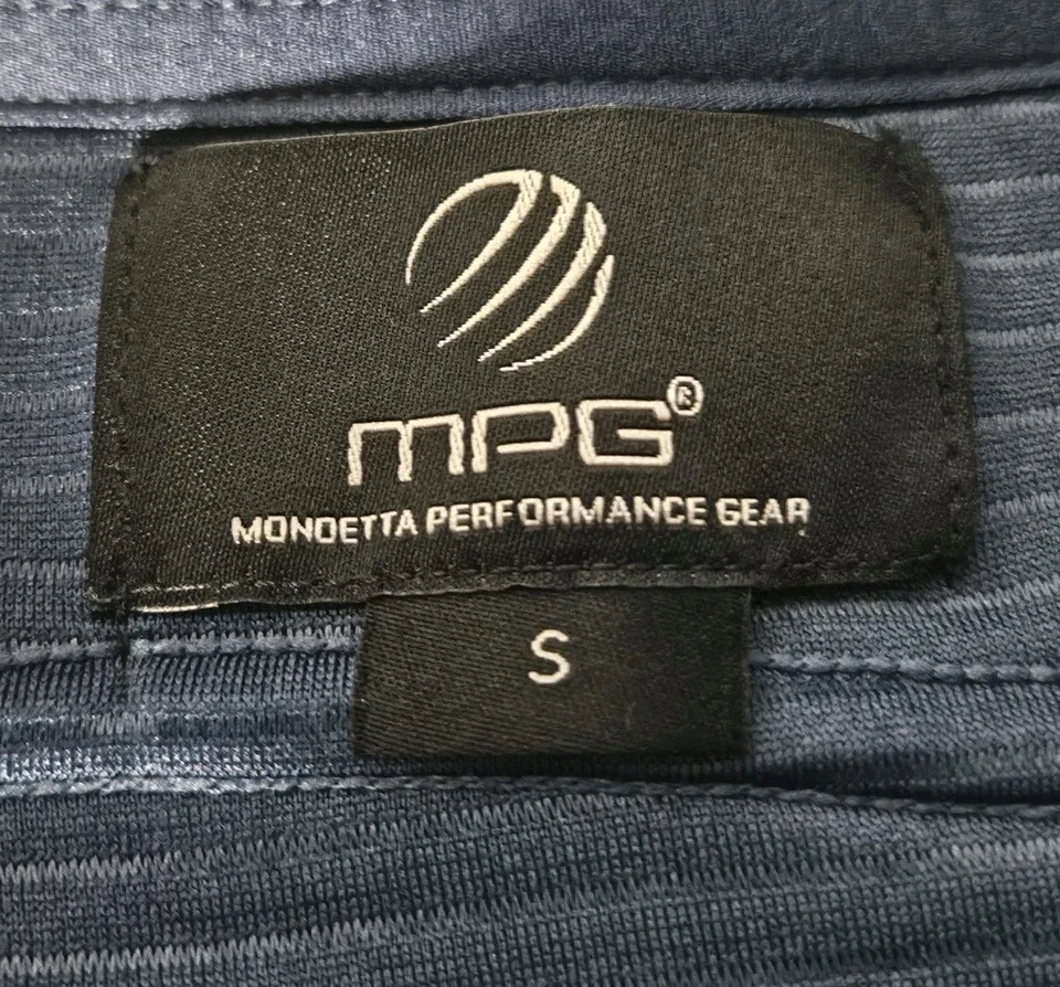 Chaqueta deportiva MPG para mujer negra acanalada cremallera completa talla pequeña azul marino Foto 3 de 4