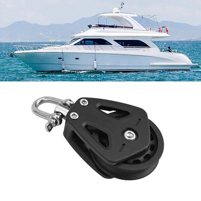Rotating Pulley Block for Sailboat Rigging with 10mm Line Compatibility