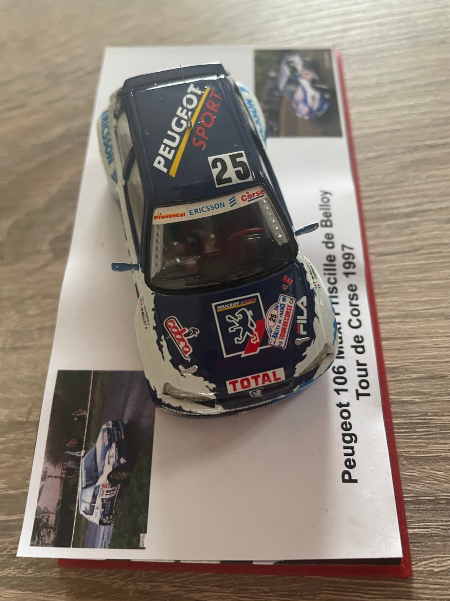 PEUGEOT 106 N°25 RALLYE TOUR DE CORSE 1997 L. JOURDAN STARTER R151 1:43