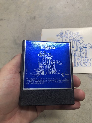 BC's Quest for Tires Colecovision Sierra Online-Spiel & Handbuch TOP FORM - Bild 3 von 8