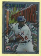 1996 Topps Finest Baseball Rondell White Silver Phenoms Uncommon #52
