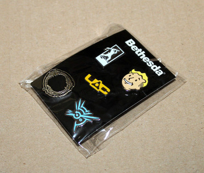 Bethesda Pin Set Doom Fallout 4 The Elder Scrolls Dishonored Battlecry