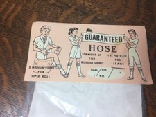 Vintage GUARANTEED HOSE Krinkled Crochet Top Cotton Socks Size 9-11 New NOS