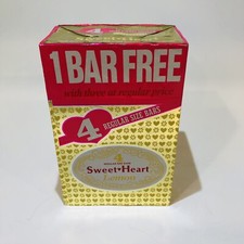 Vintage Sweetheart Lemon Bar Soap Package of 4 Bars New Old Stock