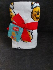 Winnie The Pooh Santa Hat Disney Christmas 2 Pack Hand Towel Set NWT