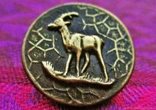 antique ibex antique bronze ibex button ibex button