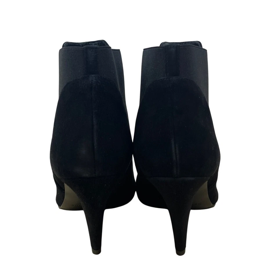 Kate Spade New York Women’s Black Suede Almond Toe Heeled Ankle Boots Size 11B - Image 4 of 4