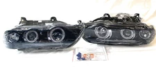 Spec-D Tuning Dual Halo LED Projector Headlights, Glossy Black, LHP-X500G-TM