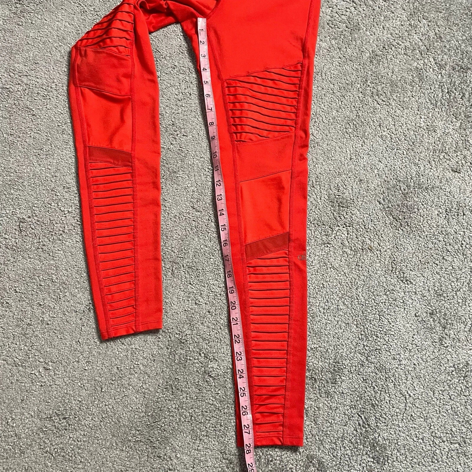 alo-yoga high waist moto mesh panel leggings