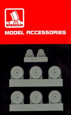 Brengun Models 1/48 SPITFIRE 5-SPOKE WHEELS Resin Update Set