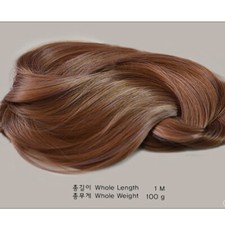 Dollmore 100 gram hair of BJD Heat Resistant Hair Ash Khaki: 100g
