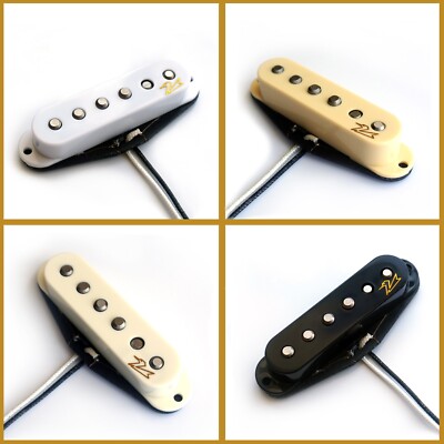 Single Coil Tonabnehmer für Strat Stratocaster Fuzzy Duck  Gold Series Alnico V