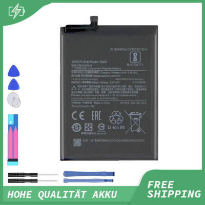 Für Xiaomi Redmi Note 10 / Pro Note 9 Pro Max Akku BN53 Batterie Battery