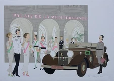 Denis-Paul NOYER: Palais de la Méditerranée, Original LITHOGRAPH, 115ex