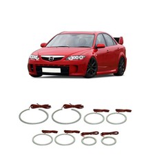 Bright White Led Headlight Halo Ring Kit For Mazda 6 03-08