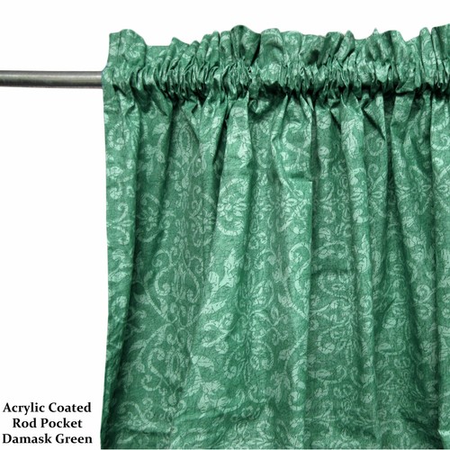 Par de cortinas de Damasco recubiertas de acrílico de Bali elige tu color y tipo-110x213 cm - Imagen 13 de 17