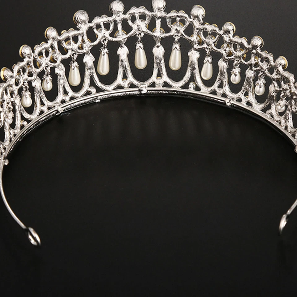 Deartiara cristal strass princesse Diana amour noeud diadème couronne de mariage - Photo 3/4