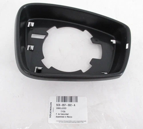 Genuine OEM VW 5C6-857-602-A Passenger Side Mirror Glass Trim 2011-2017 Jetta