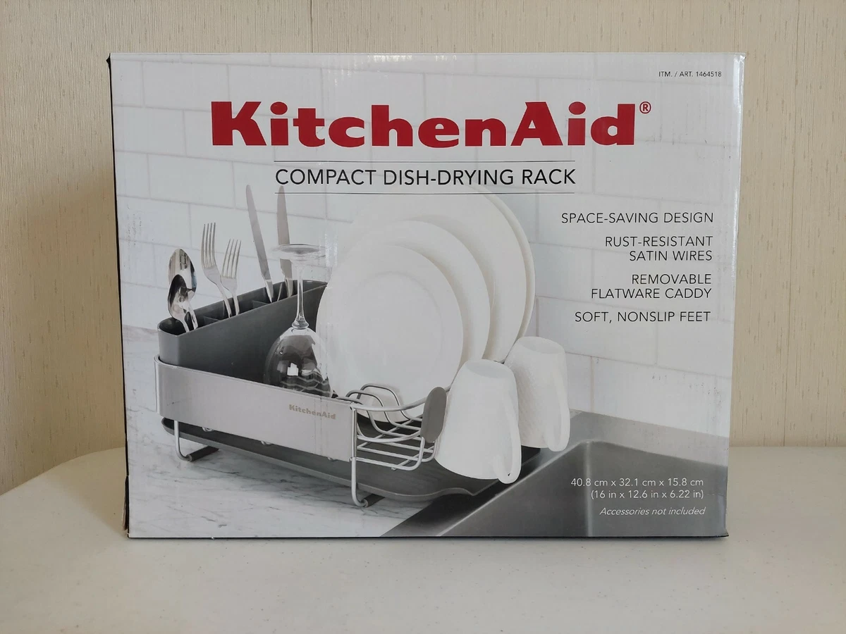 Open Box KitchenAid Compact Dish-Drying Rack, 16 x 12.6 x 6.22, Ships  FREE!!! 24131455041