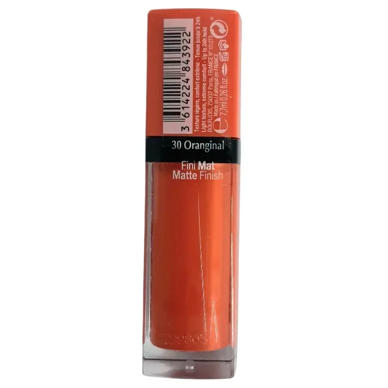 2 x Color de labios terciopelo Bourjois Rouge Edition 7,7 ml/0,26 fl. oz. Oranginal 030 Foto 3 de 4
