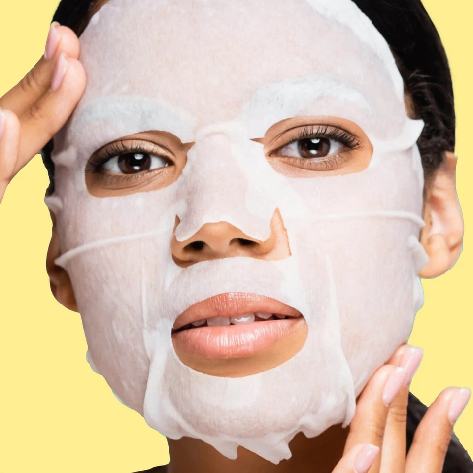 Mascarilla facial The Face Shop Real Nature - Limón - Nueva en paquete - 0,70 OZ Foto 2 de 2