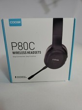 COOSII P80C Bluetooth Headphones Wireless with Dual Microphone for Home Office