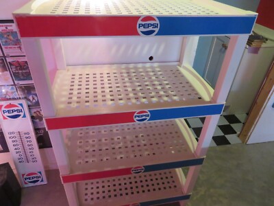 PEPSI-COLA Shelf Store Display-Great Condition-Sturdy-Nice Color