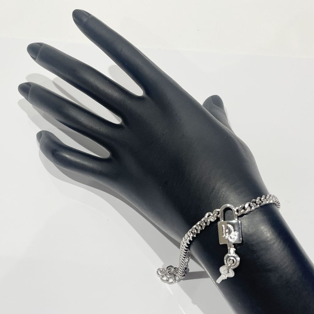 Christian Dior Metal Bracelet Logo Cadena Key Cha… - image 9