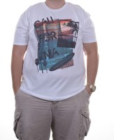 Ring Of Fire California Graphic T-shirt White Size L on sale Ring Of Fire California Graphic T-shirt White Size L on sale