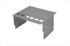 Chrome Battery Side Cover with Square View Holes for Harley Davidson by V-Twin