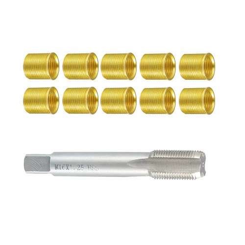 1 Set Spark Plug Thread Repair Tools kit with M14x1.25 Inserts+M16x1.25 Tap - Picture 8 of 12