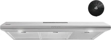 36 Inch Kitchen Range Exhaust Hood Fan Vent Under Cabinet Mount Stainless Steel